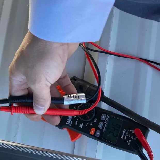 Electrician with Wires