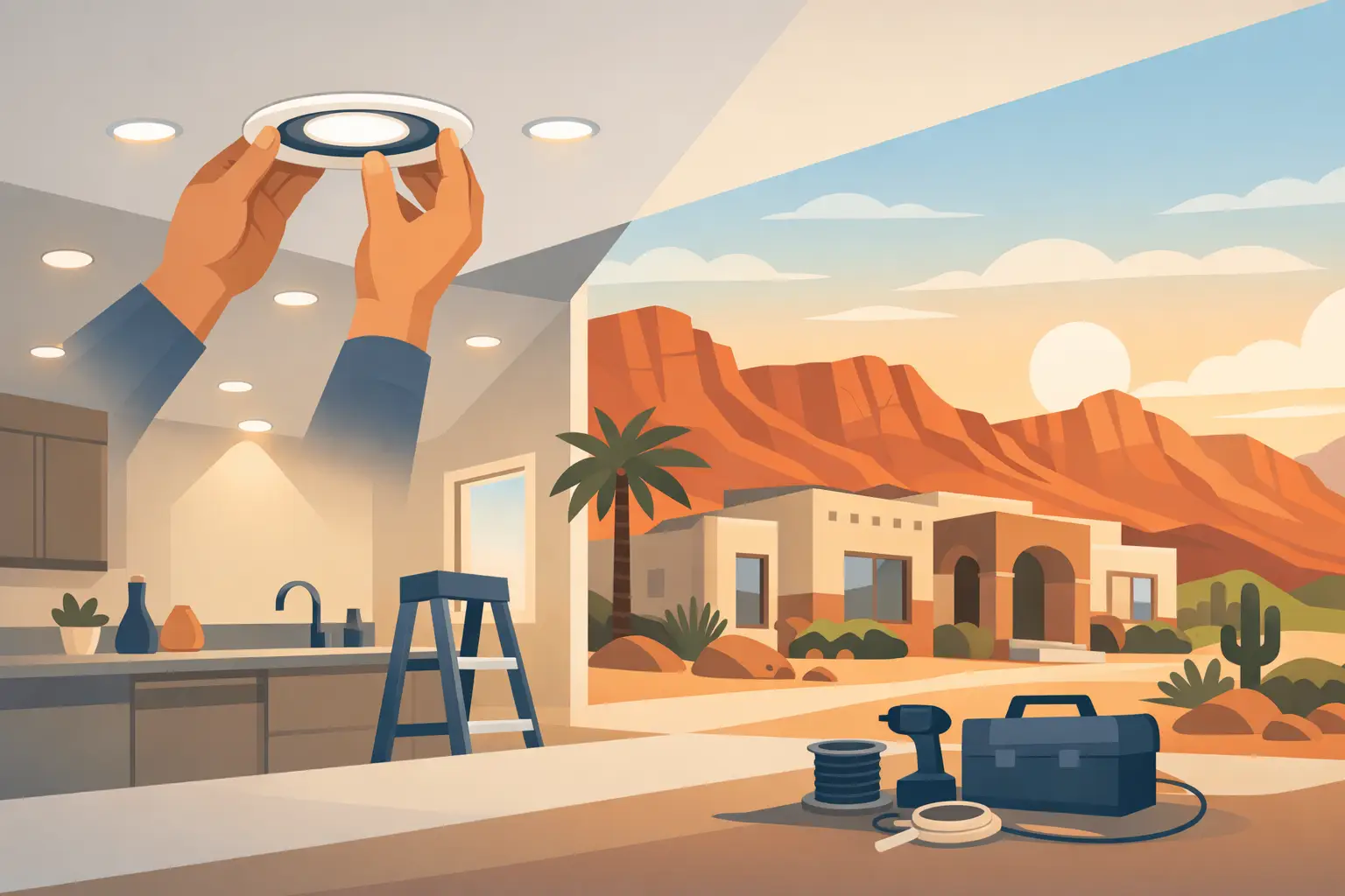 Recessed Lighting Installation for St. George Homes
